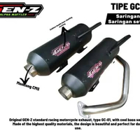 knalpot motor standar racing original GEN-Z tipe GC-01 copy CMS suara bass adem beat 2020 ke atas sa