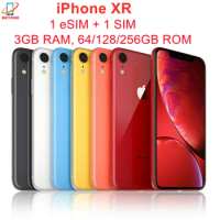 Apple iPhone XR 6.1" Original Liquid Retina IPS LCD RAM 3GB ROM 64GB/128GB/256GB 4G LTE IOS A12 Bionic Face ID Genuine