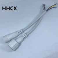 1Pairs/LOT 2/3/4/5 Pin Waterproof Connector Cable Male Plug And Female Plug For LED Light Strips With 40cm Length Cable