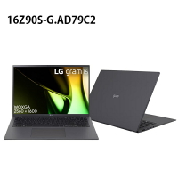 【最高折200+跨店點數22%回饋】LG 16Z90S-G.AD79C2 Ultra 7-155H/32G/512G 沉靜灰16吋輕薄文書筆電