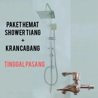 Tiang Shower dan kran cabang/ Shower mandi / kran cabang
