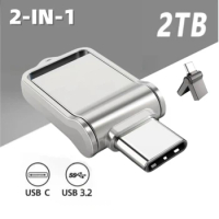 Ultra Dual Drive USB 3.0 Type C 128GB 1TB 2TB Flash Disk High Speed Memory Stick USB Type A 256G Pendrive For Phone/Tablets/PC