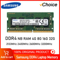 Samsung DDR4 4GB 8GB 16GB 32GB 64GB 2400mhz 2133 2666mhz 3200mhz Sodimm Notebook High Performance Laptop Memory