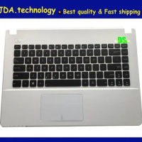 MEIARROW 95%New/Orig top case For Asus A450 X450 X450C X450V Y481C F450 palmrest US keyboard upper cover,White