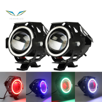1 Chiếc Đèn Pha Xe Máy Angel Eyes Đèn LED Chống Nước Đèn Rọi Xe Máy Với Vòng Mắt Quỷ