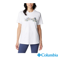 【Columbia 哥倫比亞】女款-Boundless Beauty™短袖上衣-白色(UAR57950WT/IS)