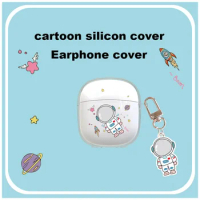 Cartoon Case for Baseus E13 Case Silicon Protect Earphone Cover Astronaut Transparent Hearphone Case for Baseus e13