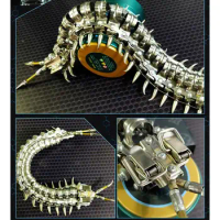 Flying Centipede Metal Model， Kit with Stainless Steel Design, Ideal Gift for Puzzle Lovers