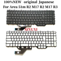 100%NEW Japanese For DELL Alienware Area 51m R2 M17 R2 M17 R3 laptop keyboard with Backlit NSK-QHDBC