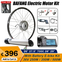 Bafang Front Motor Wheel 36V 250W-500W eBike Conversion Kit with 36V12AH Battery for MTB Road Bike Electric Bicycle ebike Kit