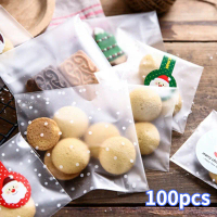 100buah Kantong Plastik Cookies Dan 10x10 OPP Lucu Untuk Membungkus Permen Plastik Dengan Lem