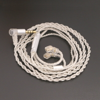 適用qdc/海王星/zsn/興戈/trn/ue凸口耳機通用0.78插針帶麥升級線