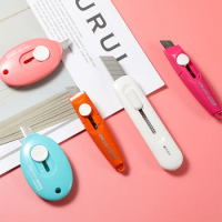 Deli Cute Utility knife Pocket Folding Cutter Letter Pen Envelope Opener Express Box knife Letter Opener Student Cutting Knife