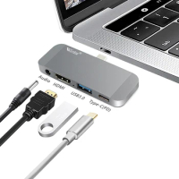 Thunderbolt 3 Dock USB Hub Type C to HDMI USB3.0HDMI AUDIO Type C PD Adapter usb c Adapter