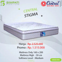 New! Springbed Central Sigma Ukuran 160x200 Kasur Tanpa Divan/Sandaran