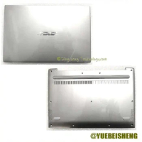 YUEBEISHENG New/Org For Asus S330U LCD back cover 13NB0JF2AM0121 /Bottom case bottom cover 13NB0KU3AP0301,Silver