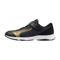 Mizuno Speed Studs Belt 4 [K1GC242302] 大童 慢跑鞋 運動 輕量 魔鬼氈 黑 金