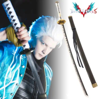 Real Size Yamato Sword Devil May Cry 5 Cosplay Prop Vergil Yamato Wooden Ninja Knife 104cm Japanese Samurai Katana Kid Toy Gift
