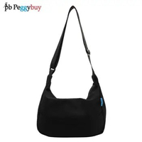 Women Canvas Crossbody Bag Adjustable Strap Casual Shoulder Bag Versatile Messenger Tote Bag Trendy Hobo Bag Student Book Bag