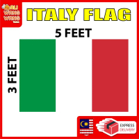 ITALY FLAG 3x5 FEET KAKI / READY STOCK MALAYSIA / BENDERA NEGARA ITALY FLAGS