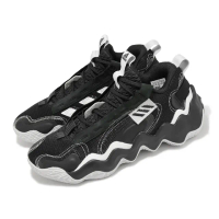 【adidas 愛迪達】籃球鞋 Exhibit B 男鞋 黑 白 緩震 復古 波浪底 運動鞋 愛迪達(GZ2382)