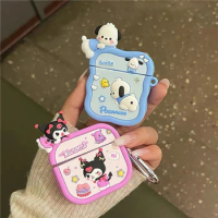Cute Sanrio Pochacco Kuromi Cartoon Airpods Case Airpods Pro 1/2/3 Wireless Bluetooth Headphones Protective Case