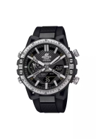 Casio Casio Edifice 黑色錶盤樹脂錶帶男士手錶 ECB-2000TP-1AVDF-P