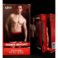 2 Pcs Rider Sport R763B | Boxer Style CELANA PRIA SEGI EMPAT RIDER