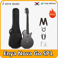 Original Enya Nova Go SP1 35 Inch Smart Guitar Portable Carbon Fiber Acoustic Electric Travel Guitarra with Case Charging Cable