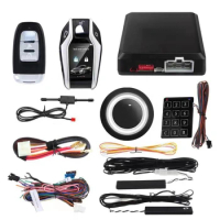 car alarm system 2 way remoter button smart car key auto lock &amp; unlock remote starter push start stop engine