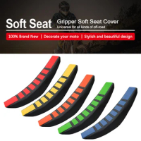 Motorcycle Pro Ribbed Rubber Gripper Soft Seat Cover For BETA RR 125 200 250 300 350 400 450 498 XTrainer 250 300 2T 4T RR/RS