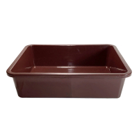 【生活King】550密盆-咖啡色 塑膠籃/塑膠籃/萬用籃/收納籃(48.5x38.3x12.5cm)