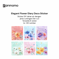 Stiker Aesthetic - Sticker Lucu Aesthetic - Sticker DIY Motif Bunga Flower Diary Deco Stickers