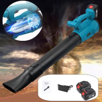 Rechargeable Lithium Battery Powered Cordless Leaf blower Electric Blower Cordless Blower Snow Blower 1 charger 1/2 Battery