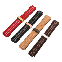 Watch accessories Frosted car line strap suitable for HUBLOT Hublot series folding buckle unisex waterproof strap 25*19*22