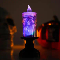 Halloween Flameless Candles Battery Operated Halloween LED Candles Lights Creative Decorative LED Candles For Dining Table Party