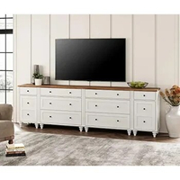 100 inch TV Stand with 9 Drawers, TV Cabinet Entertainment Center for 75/80/85/90 Inch TV, Kids Dresser w/ 3 Drawers for Bedroom