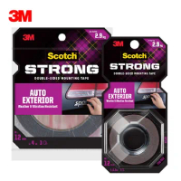 3M Super-Strength Tape,3M Auto tape Permanently Attaches Side Moldings,Trim and Emblems to Interior and Exterior of auto