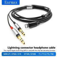 Lightning To SONY MDR-Z7 Z7M2 Z1R T1 T5P Denon AH-D7200 D7100 D5200 D9200 iPhone Apple 12/13/14/15 Replaceable Headset Cable