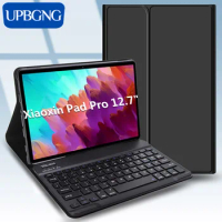 Case with Bluetooth Keyboard for Lenovo Xiaoxin Pad Pro 12.7 inch Tablet Smart Keyboard Cover Shell for Xiaoxin Pad Accessories
