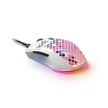 SteelSeries Aerox 3 Snow 超輕量無線電競滑鼠 - 白色霧面處理，2.4GHz/藍牙雙模連接