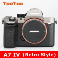 (Retro Style) For Sony A7M4 A7 IV ILCE-7M4 ILCE7M4 7M4 Anti-Scratch Camera Sticker Protective Film Body Protector Skin Cover A74