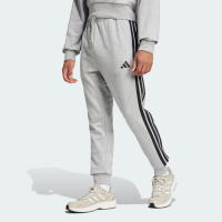 adidas ไลฟ์สไตล์ กางเกงขายาวผ้าเฟรนช์เทอร์รีย์ Essential 3-Stripes ผู้ชาย สีเทา JE6346