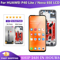 Tested Display For HUAWEI P40 Lite LCD Touch Screen Digitizer Assembly Replacement For Huawei Nova 7i Nova 5i Nova 6 SE JNY-LX1