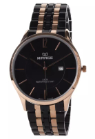 Mirage Mirage - Jam Tangan Pria - Rosegold Black - Stainless Steel Bracelet - 8647M-C