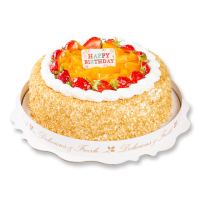 【樂活e棧】父親節造型蛋糕-米果星球蛋糕8吋1顆(蛋糕 手作 水果)