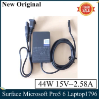 LSC New Original Surface Microsoft Pro5 6 Laptop 1796 1800 44W Power Charging Adapter 15V-2.58A Tablet Laptop Charger Line