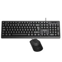 【Philips 飛利浦】104鍵有線鍵盤滑鼠組-SPT6234