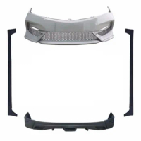 ABS Material Body Kit Front Bumper Rear Lip for Toyota Corolla 107FF 30SS 30R 2014-16 Upgrade side skirt Car Accessories