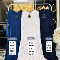 Baju Muslim Wanita Airflow Crinkle Lebaran Dewasa Hitam - Cindo Dress by JP Journey 100% Ori - Syari